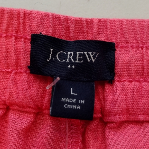 NWT J. Crew Women's Linen Blend Vacation Boho Drawstring Waist High Rise Shorts - Picture 13 of 15